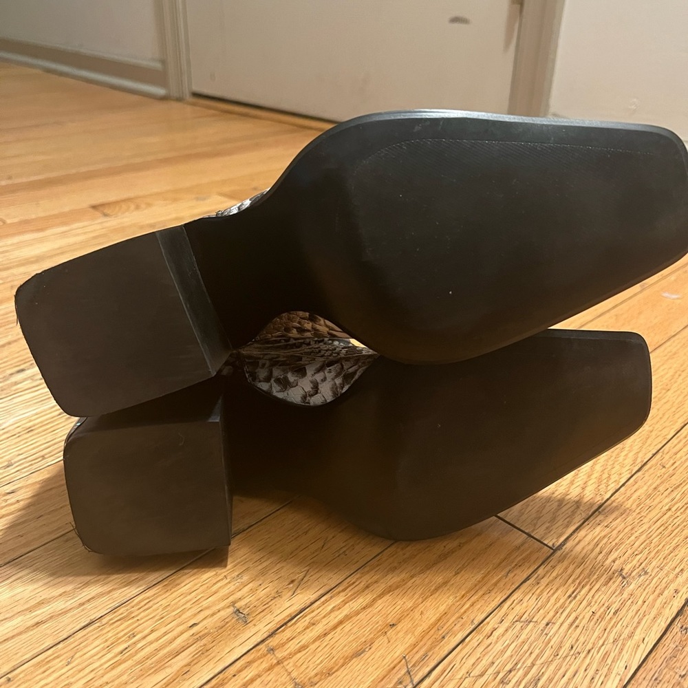 Alexander Wang Parker Snake Print Embossed Leathe… - image 3